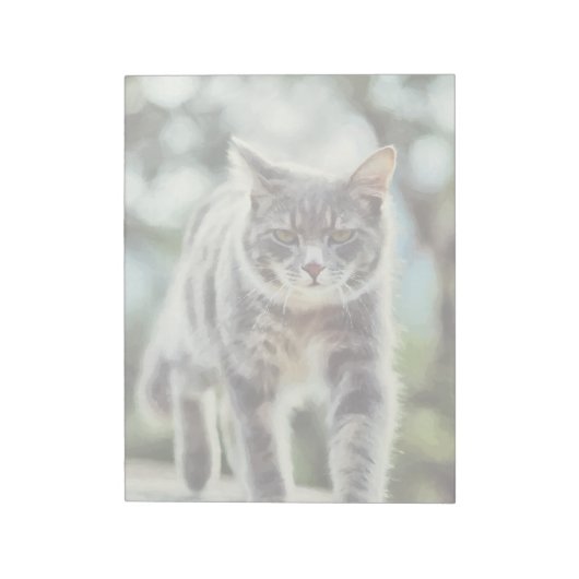 猫の絵画 ノートパッド (回転)
