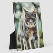 猫の絵画 フォトプラーク (側面)