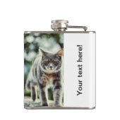 猫の絵画 フラスク (裏面)