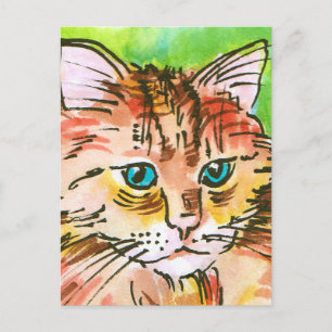 猫の絵画 ポストカード
