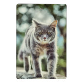 猫の絵画 ミニクリップボード (裏面)