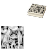 猫の絵画 ラバースタンプ (押印)
