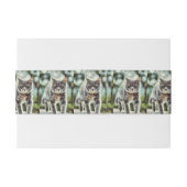 猫の絵画 招待状ベリーバンド (裏面例)