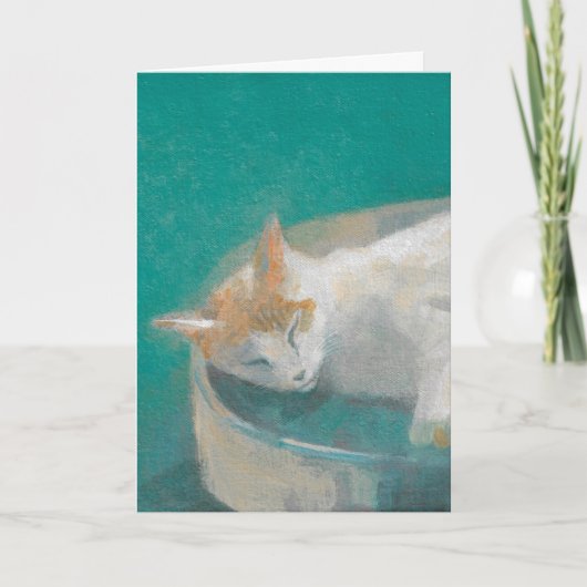 猫の緑 カード (正面)