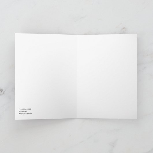 猫の緑 カード (内部)