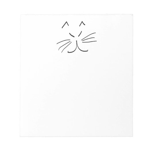 猫の線スケッチ ノートパッド (正面)