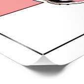 猫の線画 フォトプリント            (角)