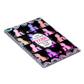 猫の編み物針の編機械はアイディアのノートを制作します ノートブック (右側)