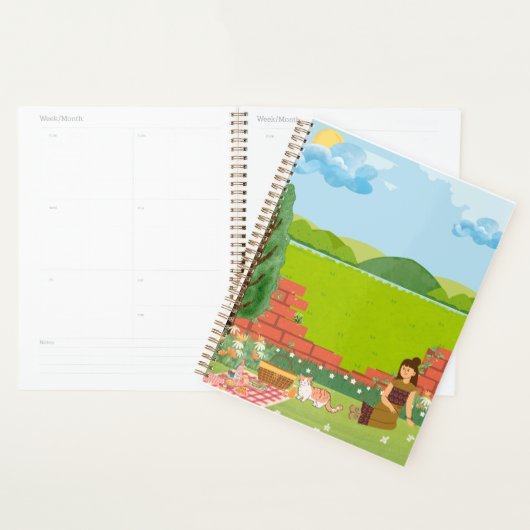 猫の美学が可愛いピクニモダンッスタイリッシュク プランナー手帳 (ディスプレー)