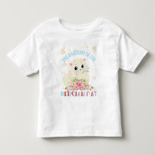 猫の美学、ペルシャ猫の解剖学 トドラーTシャツ