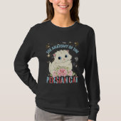 猫の美学、ペルシャ猫の解剖学 Tシャツ (正面)