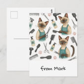 猫の美容師 ポストカード (正面/裏面)