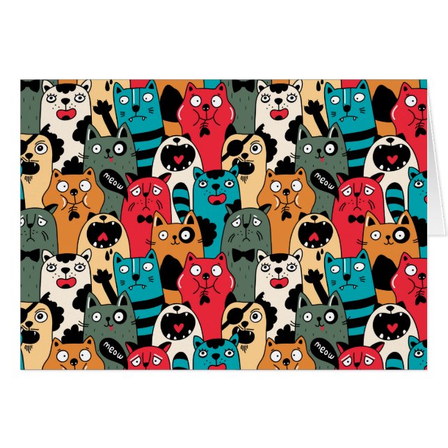 猫の群れ (正面横)