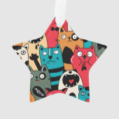 猫の群れ オーナメント (裏面)