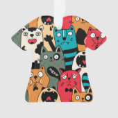 猫の群れ オーナメント (正面)