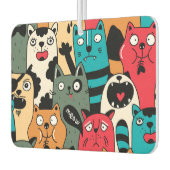 猫の群れ カーエアーフレッシュナー (左)