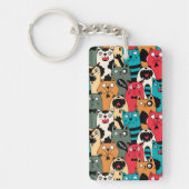 猫の群れ キーホルダー (正面)