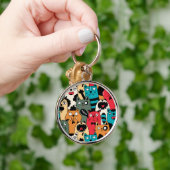 猫の群れ キーホルダー (手)