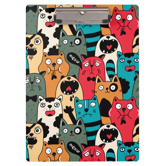 猫の群れ クリップボード (正面)