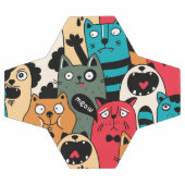 猫の群れ サッカーボール (フラット)