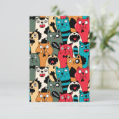 猫の群れ サンキューカード (スタンド正面)