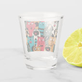 猫の群れ ショットグラス (裏面)