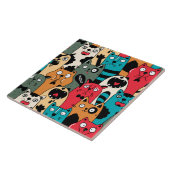 猫の群れ タイル (側面)