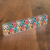 猫の群れ デスクネームプレート (側面)