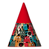 猫の群れ パーティーハット (右)