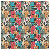 猫の群れ ファブリック (見本)