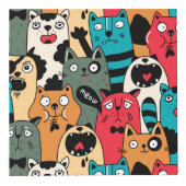 猫の群れ フォトキューブ (正面)