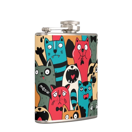 猫の群れ フラスク (右)