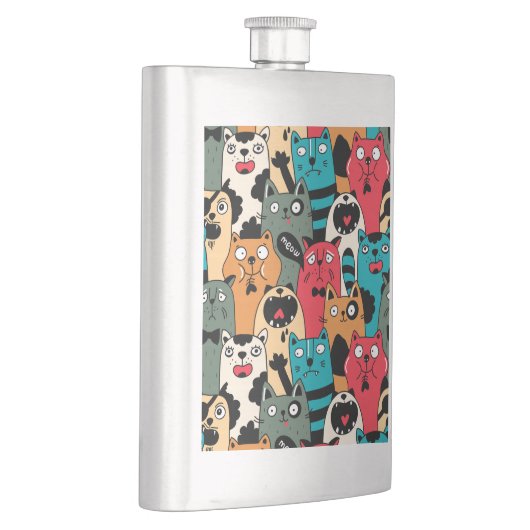 猫の群れ フラスク (右)