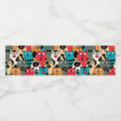 猫の群れ ペットボトルラベル (シングルラベル)