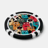 猫の群れ ポーカーチップ (シングル)