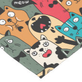 猫の群れ ミディアムテーブルランナー (コーナー)