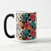 猫の群れ モーフィングマグカップ (左)