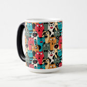 猫の群れ モーフィングマグカップ (正面左)