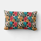 猫の群れ ランバークッション (裏面)