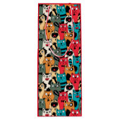 猫の群れ ワインギフトバッグ (裏面)