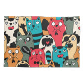 猫の群れ 枕カバー (裏面)