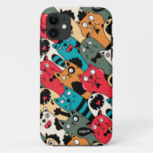 猫の群れ iPhone 11 ケース