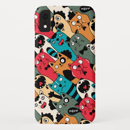 猫の群れ Case-Mate iPhoneケース (裏面)