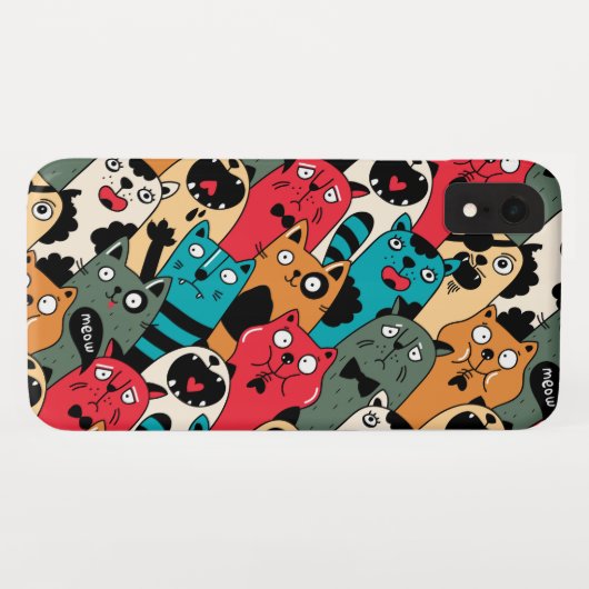 猫の群れ Case-Mate iPhoneケース (裏面(横))