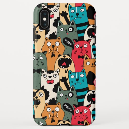猫の群れ Case-Mate iPhoneケース (裏面)