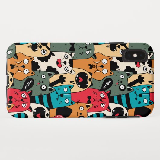 猫の群れ Case-Mate iPhoneケース (裏面(横))