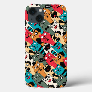 猫の群れ iPhone 13ケース