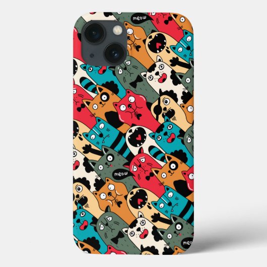猫の群れ Case-Mate iPhoneケース (裏面)