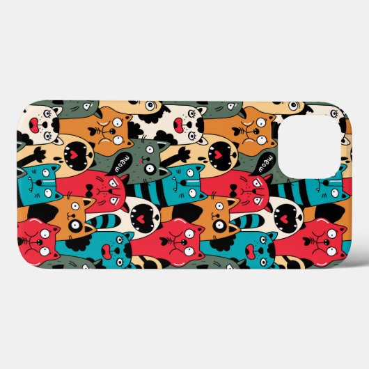 猫の群れ Case-Mate iPhoneケース (裏面 (横))