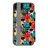 猫の群れ INCIPIO iPhoneウォレットケース (フォリオ裏面)